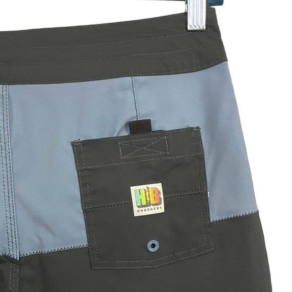 Howler Brothers Buchannon Boardshorts HB Chargers Antique Black/Blue Mirage NWT - Picture 9 of 12